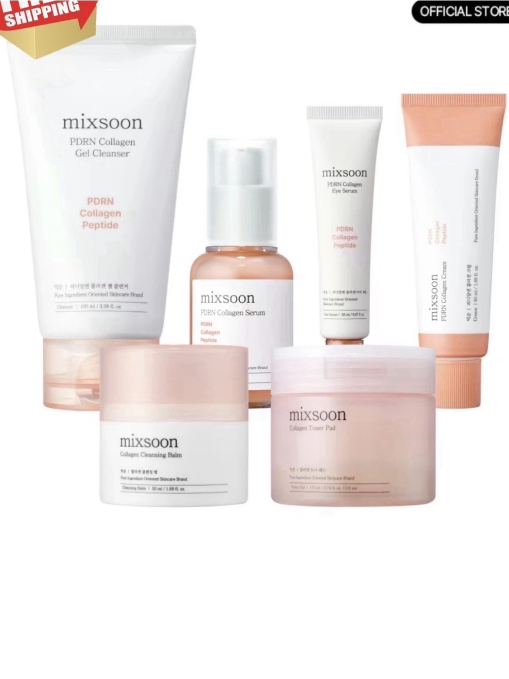 PDRN Collagen Skincare Set – Pink